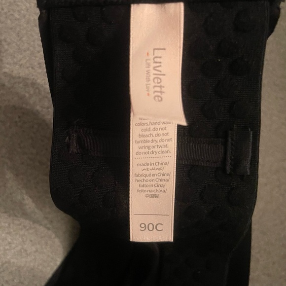 Luvlette Black Strapless Bra Size C40 - Picture 7 of 13